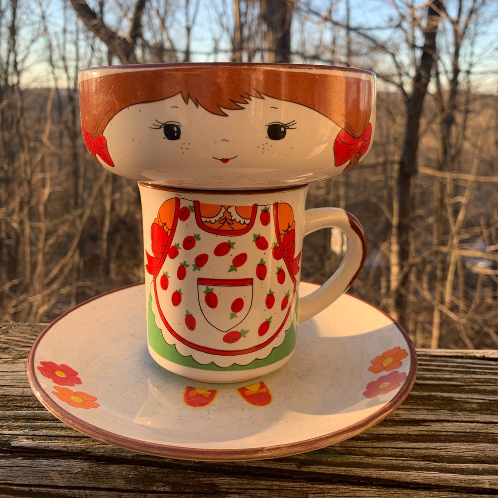 Cottage core 3 piece bowl mug and plate 👧 - Picture 1 of 13